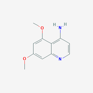molecular formula C11H12N2O2 B1445060 5,7-二甲氧基喹啉-4-胺 CAS No. 1249443-89-7