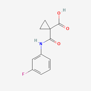 molecular formula C11H10FNO3 B1445061 1-[(3-Fluorophenyl)carbamoyl]cyclopropane-1-carboxylic acid CAS No. 1247859-37-5