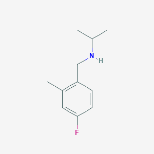molecular formula C11H16FN B1445062 [(4-Fluoro-2-methylphenyl)methyl](propan-2-yl)amine CAS No. 1247737-67-2