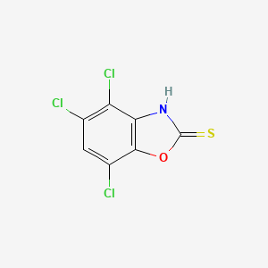 molecular formula C7H2Cl3NOS B1445063 4,5,7-Trichloro-1,3-benzoxazole-2-thiol CAS No. 98278-90-1