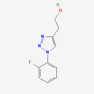 molecular formula C10H10FN3O B1445070 2-[1-(2-fluorophenyl)-1H-1,2,3-triazol-4-yl]ethan-1-ol CAS No. 1249410-88-5