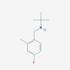 molecular formula C12H18FN B1445071 Tert-butyl[(4-fluoro-2-methylphenyl)methyl]amine CAS No. 1251116-56-9