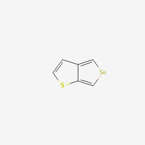 molecular formula C6H4SSe B14450766 Selenolo(3,4-b)thiophene CAS No. 74070-00-1