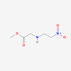 molecular formula C5H10N2O4 B14450770 Methyl N-(2-nitroethyl)glycinate CAS No. 76919-68-1
