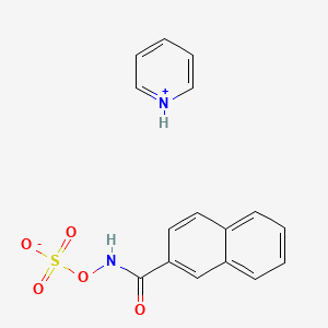 molecular formula C16H14N2O5S B14450882 N-2-Naphthoylhydroxylamine-O-sulfonate pyridine CAS No. 77372-69-1