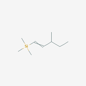 molecular formula C9H20Si B14450996 Trimethyl(3-methylpent-1-en-1-yl)silane CAS No. 74956-24-4