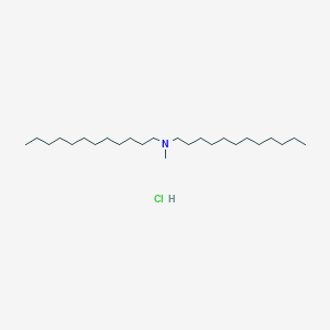 molecular formula C25H54ClN B14451018 N-dodecyl-N-methyldodecan-1-amine;hydrochloride CAS No. 77355-04-5