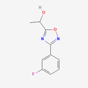 1-[3-(3-Fluorophenyl)-1,2,4-oxadiazol-5-yl]ethan-1-ol
