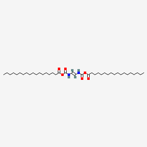 molecular formula C40H74N2O6 B14451045 N,N'-Vinylenebis(stearic acid carbamic acid anhydride) CAS No. 73622-90-9