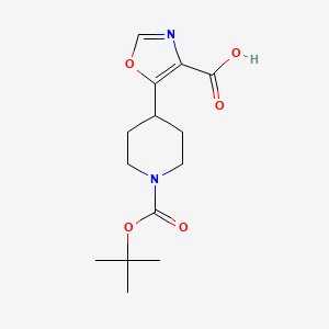 5-[1-(tert-Butoxycarbonyl)piperidin-4-yl]-1,3-oxazole-4-carboxylic acid