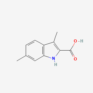 molecular formula C11H11NO2 B1445113 3,6-dimethyl-1H-indole-2-carboxylic acid CAS No. 1260913-57-2