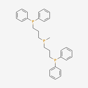molecular formula C31H35P3 B14451163 [(Methylphosphanediyl)di(propane-3,1-diyl)]bis(diphenylphosphane) CAS No. 73731-95-0