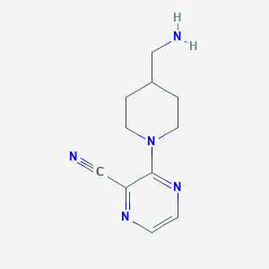 3-(4-(Aminomethyl)piperidin-1-yl)pyrazine-2-carbonitrile