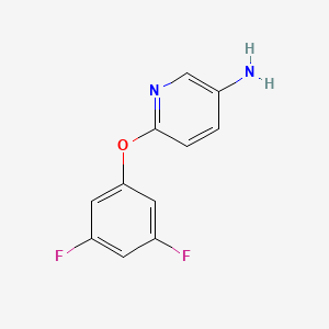 molecular formula C11H8F2N2O B1445119 6-(3,5-二氟苯氧基)吡啶-3-胺 CAS No. 1342739-14-3