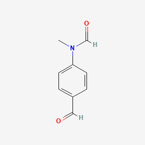 molecular formula C9H9NO2 B14451213 Formamide, N-(4-formylphenyl)-N-methyl- CAS No. 79213-80-2