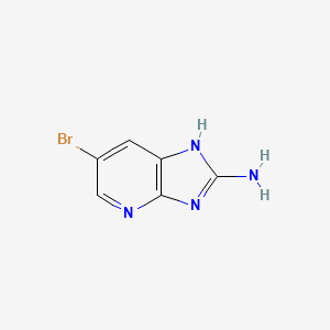 molecular formula C6H5BrN4 B1445122 2-Amino-6-bromo-3H-imidazo[4,5-b]pyridine CAS No. 1250115-39-9