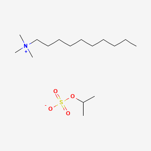 molecular formula C16H37NO4S B14451245 Decyltrimethylammonium isopropyl sulphate CAS No. 78480-15-6
