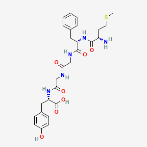 molecular formula C27H35N5O7S B14451260 L-Methionyl-L-phenylalanylglycylglycyl-L-tyrosine CAS No. 77658-98-1