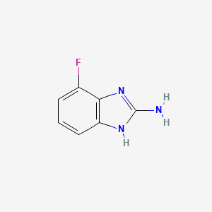 molecular formula C7H6FN3 B1445135 4-Fluoro-1H-benzo[d]imidazol-2-amine CAS No. 1249526-67-7
