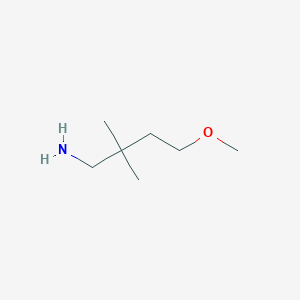 molecular formula C7H17NO B1445136 4-甲氧基-2,2-二甲基丁-1-胺 CAS No. 1266895-35-5