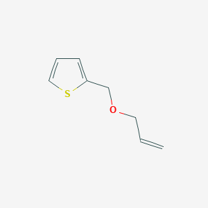 molecular formula C8H10OS B14451363 Thiophene, 2-[(2-propenyloxy)methyl]- CAS No. 79708-31-9