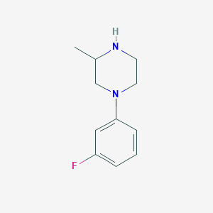 molecular formula C11H15FN2 B1445137 1-(3-Fluorophenyl)-3-methylpiperazine CAS No. 1250098-88-4
