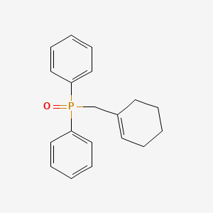 molecular formula C19H21OP B14451371 Phosphine oxide, (1-cyclohexen-1-ylmethyl)diphenyl- CAS No. 76002-40-9