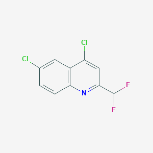 molecular formula C10H5Cl2F2N B1445139 4,6-Dichloro-2-(difluoromethyl)quinoline CAS No. 1343235-22-2