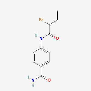 4-[(2-Bromobutanoyl)amino]benzamide