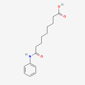 molecular formula C15H21NO3 B14451406 9-Anilino-9-oxononanoic acid CAS No. 73148-09-1