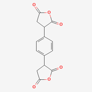 molecular formula C14H10O6 B14451450 3,3'-(1,4-Phenylene)di(oxolane-2,5-dione) CAS No. 78540-30-4