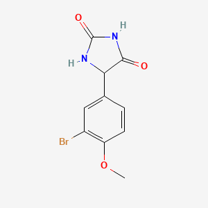 molecular formula C10H9BrN2O3 B1445149 5-(3-Bromo-4-methoxyphenyl)imidazolidine-2,4-dione CAS No. 1343873-06-2