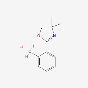 molecular formula C12H14LiNO B14451493 Lithium [2-(4,4-dimethyl-4,5-dihydro-1,3-oxazol-2-yl)phenyl]methanide CAS No. 78482-09-4