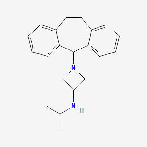 molecular formula C21H26N2 B14451515 N-propan-2-yl-1-(2-tricyclo[9.4.0.03,8]pentadeca-1(15),3,5,7,11,13-hexaenyl)azetidin-3-amine CAS No. 73855-92-2