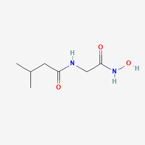 molecular formula C7H14N2O3 B14451519 Butanamide, N-(2-(hydroxyamino)-2-oxoethyl)-3-methyl- CAS No. 73912-95-5