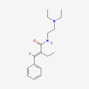molecular formula C17H26N2O B14451526 N-(2-(Diethylamino)ethyl)-alpha-ethylcinnamamide CAS No. 77945-05-2