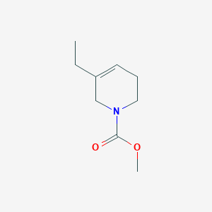 molecular formula C9H15NO2 B14451547 Methyl 5-ethyl-3,6-dihydropyridine-1(2H)-carboxylate CAS No. 77612-52-3