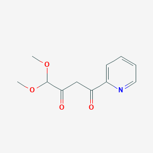 4,4-Dimethoxy-1-(pyridin-2-yl)butane-1,3-dione
