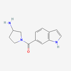 1-(1H-indole-6-carbonyl)pyrrolidin-3-amine