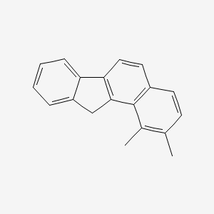 molecular formula C19H16 B14451677 1,2-Dimethyl-11H-benzo[A]fluorene CAS No. 77271-50-2