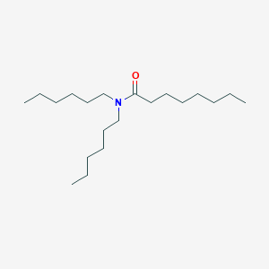 molecular formula C20H41NO B14451715 Octanamide, N,N-dihexyl- CAS No. 75397-93-2