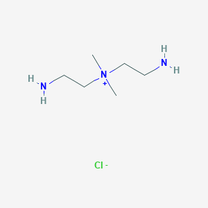 molecular formula C6H18ClN3 B14451758 2-Amino-N-(2-aminoethyl)-N,N-dimethylethan-1-aminium chloride CAS No. 75625-10-4