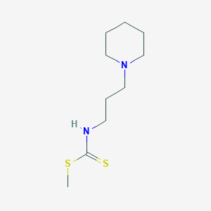 molecular formula C10H20N2S2 B14451768 Methyl [3-(piperidin-1-yl)propyl]carbamodithioate CAS No. 76029-59-9