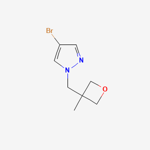 molecular formula C8H11BrN2O B1445182 4-Bromo-1-((3-methyloxetan-3-yl)methyl)-1H-pyrazole CAS No. 1258452-60-6