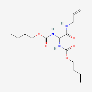 molecular formula C15H27N3O5 B14451826 butyl N-[1-(butoxycarbonylamino)-2-oxo-2-(prop-2-enylamino)ethyl]carbamate CAS No. 75950-66-2