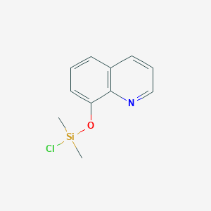 molecular formula C11H12ClNOSi B14451841 8-{[Chloro(dimethyl)silyl]oxy}quinoline CAS No. 78271-97-3