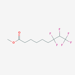 molecular formula C10H14F6O2 B14451847 Methyl 7,7,8,9,9,9-hexafluorononanoate CAS No. 77456-15-6