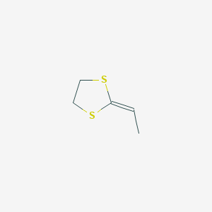molecular formula C5H8S2 B14451881 2-Ethylidene-1,3-dithiolane CAS No. 76368-26-8