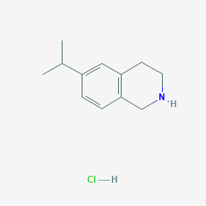 molecular formula C12H18ClN B1445191 6-(Propan-2-yl)-1,2,3,4-tetrahydroisoquinoline hydrochloride CAS No. 935542-80-6