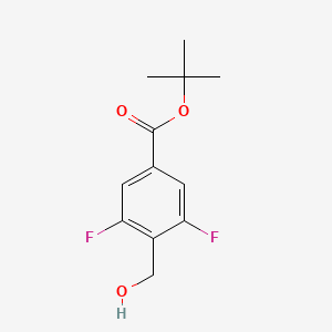 molecular formula C12H14F2O3 B1445196 Tert-butyl 3,5-difluoro-4-(hydroxymethyl)benzoate CAS No. 1239964-17-0